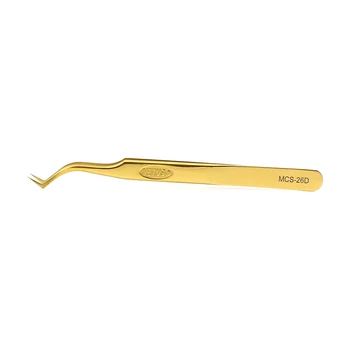 Vetus Originál Zlatý Lash Pinzety Super Presnosť Premium Nehrdzavejúcej Obočie Tweezer na Mihalnice Rozšírenie Eye make-up Nástroje