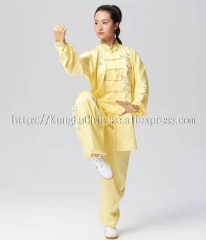Čínsky Tai chi oblečenie Taiji jednotné Kungfu jednotné cvičenie odev vyšívané outift pre ženy, mužov, deti, chlapec a dievča deti