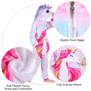 Nové Kreslené Kus Pyžamo Sleepwear pre Dievčatá Rainbow Pajama pre Deti Mäkké Bežné detského Domova, Odev pre Enfant
