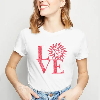 Láska Nadprirodzené Anti Vlastníctve letné t-shirts ženy 2019 grafické t košele harajuku T-košele pre ženy vytlačené móde topy