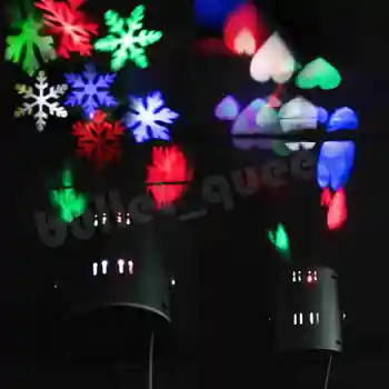 Vianočné Pohybujú Šumivé LED Snowflake Krajiny Laserové Svetlo Projektora nástenné Svietidlo Vianočné Svetlo Strany, Vonkajšie Dodávky
