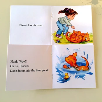 12Pcs/set Psa Biscuit Obrázkové Knihy Deti Osvietenie, Baby, Deti angličtinu Učiť sa Slová Príbehy Série Vzdelávacích Čítania Knihy