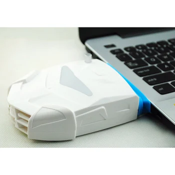 Prenosné USB Vzduchu Extrakcie Notebook Notebook Cooler Chladiaci Ventilátor Chladiča Nízky Šum s Farebnými LED Svetlo