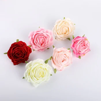 5 kusov Vysokej kvality ruže hlavu svadobné dekoratívne kvetinové výrobkov pre domácnosť, domáce dekorácie doplnky, umelé kvety