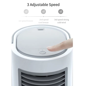 Domáce Mini Chladič Vzduchu Ventilátor Prenosné klimatizačné Systém Vodného chladenia, Nízkou úrovňou Šumu 3 Gears Vietor Zvlhčovanie Čistenie