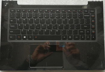 Nové Originálne Lenovo Ideapad U430 U430P NÁS Klávesnica + opierka Dlaní Hornej Hornej Prípade Touchpad Podsvietená Striebornej alebo Čiernej farbe