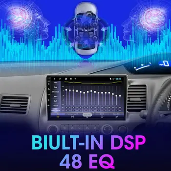 A11 Android 10 autorádia prehrávač pre Honda Civic 2005-2012-R právo kormidlo navigačný systém GPS 4G WIFI DSP RDS IPS audio stereo