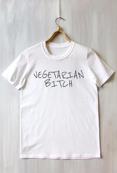 Vegetariánska Suka Tee Rastlín Eater Drzý Vegetariánska Dobre Vyzerajúci Zdravé životné Slogan Tumblr T-shirt vegánska tričko tees topy - K048