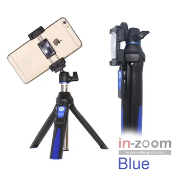 Benro MK10 Ručné Ploche 4 v 1 Rozšíriteľný Selfie Stick Live Držiteľ Bluetooth Diaľkové Ovládanie Pre IPhone GoPro Huiwei MI Telefón