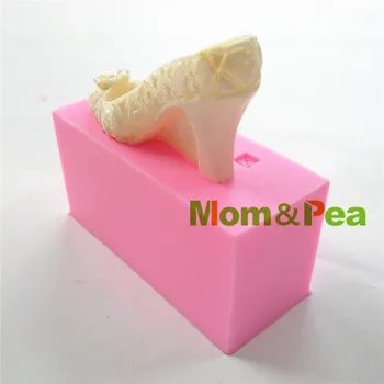 Mama&Pea 0952 Doprava Zadarmo Lady Obuvi Tvarované Silikónové Formy Cake Decoration Fondant Tortu 3D Formy potravinársky