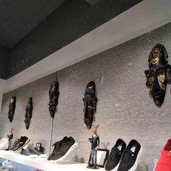 Kreatívne Africké Masky Stene Visí Bar Výzdoba Interiéru Prívesok Tetovanie Shop Stenu Osobnosti Dekorácie nástenná maľba čierna