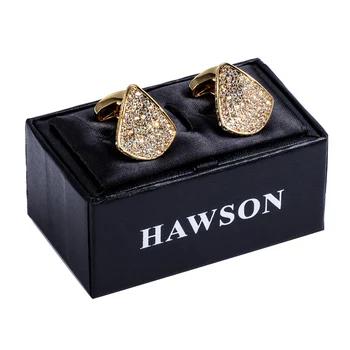 HAWSON Crystal manžetové gombíky pre Mužov Nový Príchod Módne Luxusné Nepravidelný francúzske Tričko manžetové gombíky Kvalitné Obleky, Doplnky