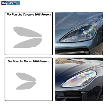 Auto Svetlometu Ochranný Film Predné Svetlo Transparentné TPU Nálepka Pre Porsche Cayenne Panamera 911 718 Macan Taycan Príslušenstvo