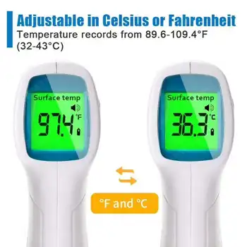 YHKY Globálne Non-kontakt Infračervené Termometro Domácnosti Presnosť Dieťa Lekárske Automatické Elektronické presné Thermograph