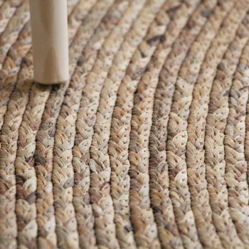 Prírodný ratan ručne vyrábané v pohode koberec na leto, dekorácie reed, koberec, Japonský štýl big veľkosť kolo tvarované reed tatami mat