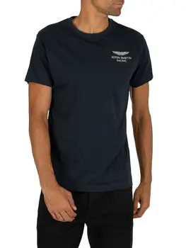 Hackett pánske London Amr Logo T-Shirt, Modrý Unisex Racing Tee Veľkosti S-3Xl