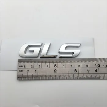 Forten Kráľovstvo Auto Slovo GLS Zadný Kufor Znak ABS Chrome Plastové 3D Písmeno Štítku Nálepky Auto Odznak Odtlačkový