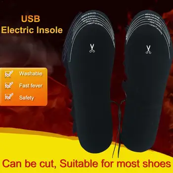 USB Elektro-tepelné Stielka Vyhrievané Stielka Horúčka Teplé Nohy Poklad Umývateľný Môžu Byť Rezané Cyklistické Dodávky