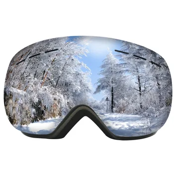 Anti-fog Lyžovanie okuliare Sférické Lyžiarske Okuliare, Masky 3 vrstvy UV400 veľké lyžovanie muži ženy sneh snowboard Kvalitné lyžiarske okuliare, maska