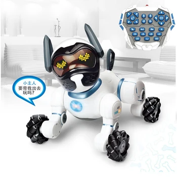 Hlas-Riadený Inteligentné Roboty Psa Hlas Dialógu Detí Vzdelávacie Hračky RC Robot Psa Spev, Tanec Robot Hračky Pre Deti,