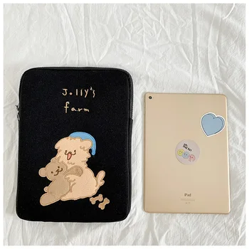 Móda dievčatá, ženy roztomilý medveď mac, ipad sleeve case taška vyhovovali ipad pro 9.7 10.5 11 13 15 palcový tablet Vnútorné ochrany taška
