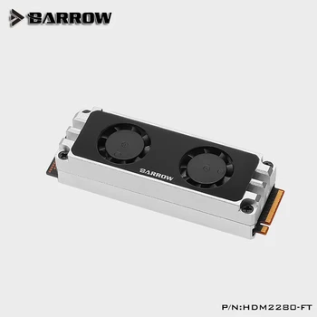 Barrow 2280 22110 PCIE SATA, podpora multi špecifikácia M. 2 Pevného Disku Dual Ventilátor Chladiča Chladenia radiátor HDM2280-FT