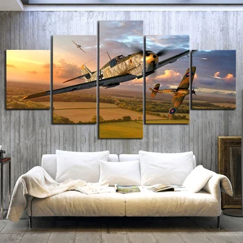 Frameless Obrazy Vojenské Plagát Lietadla Obrázok World of Warplanes Video Hry Umelecké Plátno olejomalieb Wall Art Domova