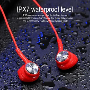 Nové Bezdrôtové Bluetooth Slúchadlá Magnetické Športové Stereo Headset IPX7 Nepremokavé Bezdrôtové Slúchadlá s Mikrofónom pre chytré telefóny