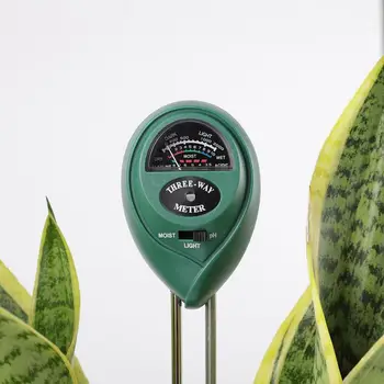 4 v 1. Pôda Voda, Vlhkosť, Svetlo, PH Meter Tester Digitálny Analyzátor Test Detektor Záhradné Rastliny Kvet Hydroponické Vlhkosti Meter