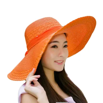 2020 Nové Široký Okraj Letné Čiapky Pre Ženy Dovolenku Voľný čas Pláž Hat Stuhou Luku Slnečná Clona Slamený Klobúk Panama Žena je Slnko Čiapky