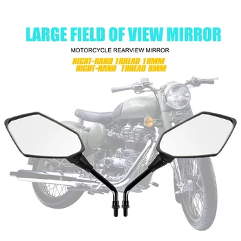 Uhlíkové vlákna, farby, univerzálna 10 mm 8 mm motocross ATV, Off-road dirt pit bike motorke bočné zrkadlo moto spätné zrkadlo na motocykel