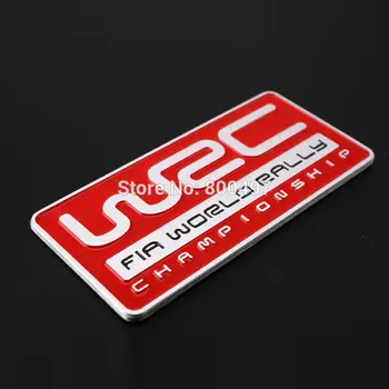 Najnovšie 3D Hliníkovej Zliatiny Auto Znak Pre WRC FIA World Rally Championship Auto Príslušenstvo Lepidlo Auta (Logo Auta Styling Odznak