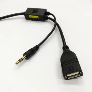 USB, AUX MP3 Rozhranie Adaptér Kábel pre Audi MMI 2G 3G 3G+ A1 A3 A4 A5 A6 S6 RS6 A8, Q3 Q5 Q7