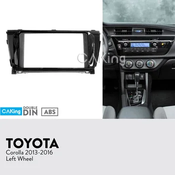 Auto Fascia Rádio Panel pre Toyota Corolla 2013-2016 (Ľavé koleso) palubnej doske Auta Nainštalovať Konzoly Facia Doska Rám Adaptér Kryt Výbava