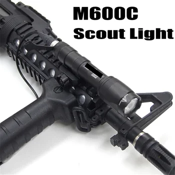 Softair M600C Taktická Baterka LED Scout Svetlo Lanterna Airsoft Arma Vojenská Zbraň Lampa Zbraň, Pušku Lov Svetlo