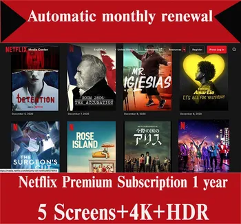ZADARMO TEST Globálne Netflix Premium Účet 4K UHD Na 12 Mesiacov papiernických Len NF