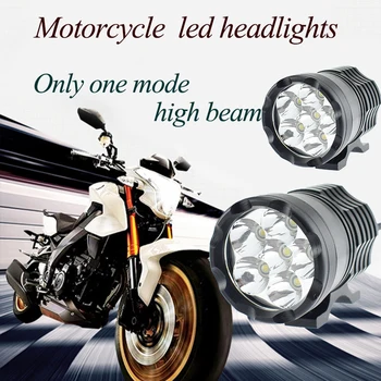 Motocykel svetlomety 12V 60W LED moto hmla bodové svetlá len vysoko lúč pomocné práce lampy, reflektory motocykel automobil svetlomet