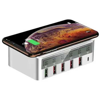 USB Rýchle Bezdrôtové Nabíjačky LED Displej 3.0 Rýchlu Nabíjačku pre Telefón Huawei, Samsung Xiao iPad Nabíjania Batérie
