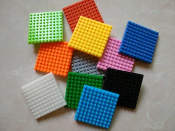 5 ks Diamond Stavebné Bloky pre základné Dosky 10 x 10 Bodov Veľkosti 4x4 cm DIY Doskou pre Loz Tehly