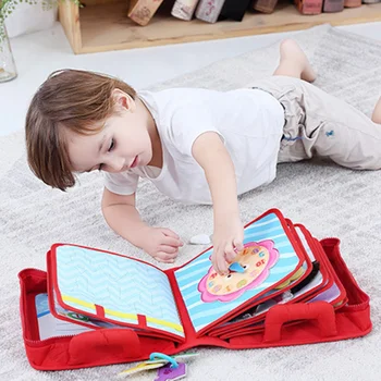 Dieťa Hračiek 3D Montessori Knihy, Hračky Pre Deti Vzdelávacie Nové Narodený Handričkou Knihy Pre Deti Raného Vzdelávania Inteligencie Hračka