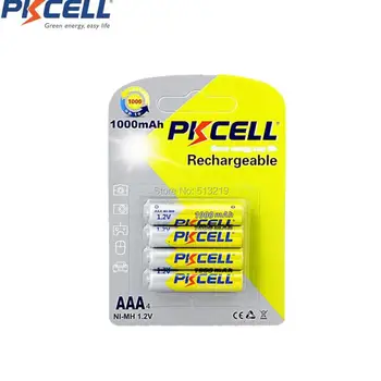 8Pcs/2Pack PKCELL Ni-MH AAA 1000mAh 1.2 V AAA Nabíjateľné Batérie pre Kamery Baterka Hračka