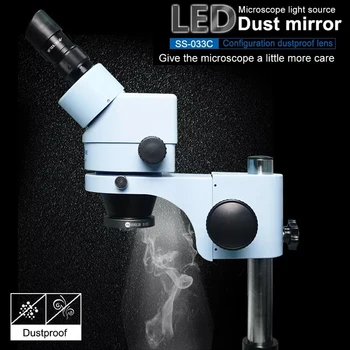 Slniečko Mikroskopom 36 LED Zdroj Bieleho Svetla protiprachová Zrkadlo Anti Úlet Chránič Zdvojnásobenie zväčšovacie sklo