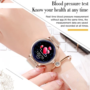 LIGE 2020 Nové Inteligentné Hodinky Ženy Fyziologické Srdcovej frekvencie Monitorovanie Krvného Tlaku Pre Android IOS Vodotesný Dámy Smartwatch