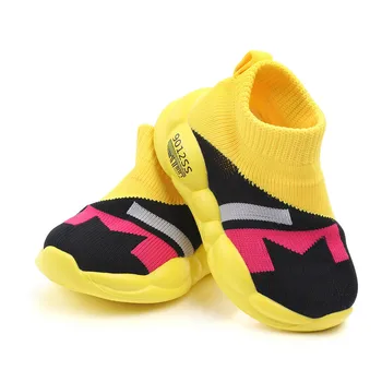 Detské ponožky topánky caterpillar obuv jeseň modely lietania tkané priedušný oka Oka Mäkké Jediným Športová Obuv Tenisky L1220