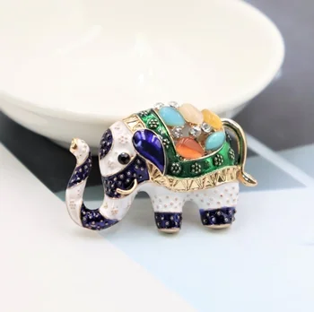 Kvalitné mužskej a ženskej narodeniny darček Vianočný darček zvierat smalt pin cute elephant umenie brošňa príslušenstvo