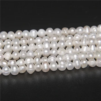 4 mm Zemiakov Prírodné Perly Korálky pre Šperky, Takže Sladkovodné Malé Biele Perly Vysoko Kvalitné DIY Šperky Dodávky Svadobné 14