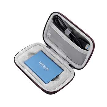 LuckyNV Účtovná Cestovné puzdro pre Samsung T1 T3 T5 Prenosné 250GB 500GB 1 TB 2TB SSD USB 3.1 Externé Pevné Disky Taška