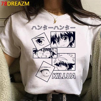 Hunter X Hunter T Shirt Mužov Kawaii Cartoon Killua Japonské Anime Hisoka Grafické Tees Harajuku T-tričko Unisex Topy Tričko Muž