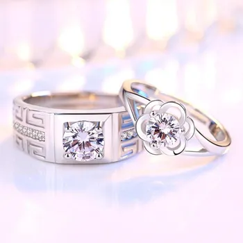 NEHZY 925 sterling silver nové šperky vysokej kvality, módnych pár krúžok kvet typ cubic zirconia veľkosť nastaviteľné žena muž krúžok