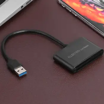Mini USB3.0 Čítačka Kariet Podpora Hot Swap 3-v-1, Univerzálny pre Pamäťovú Kartu a TF Kariet a CF Karty pre SATA HDD Dokovacej Organizácia